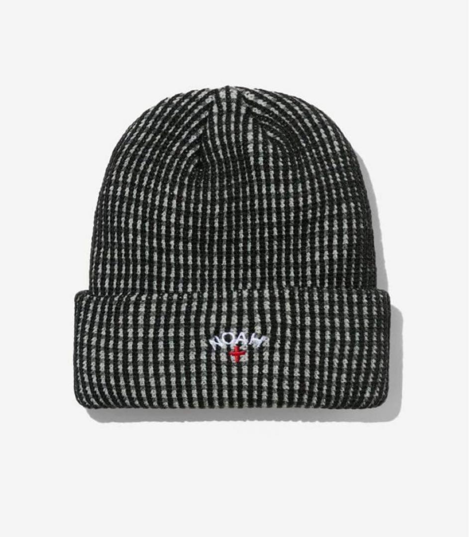 NOAH ビーニーニット帽　Black/gray beanie NEW Noah TRI-COLOR Beanie BLACK | eBay