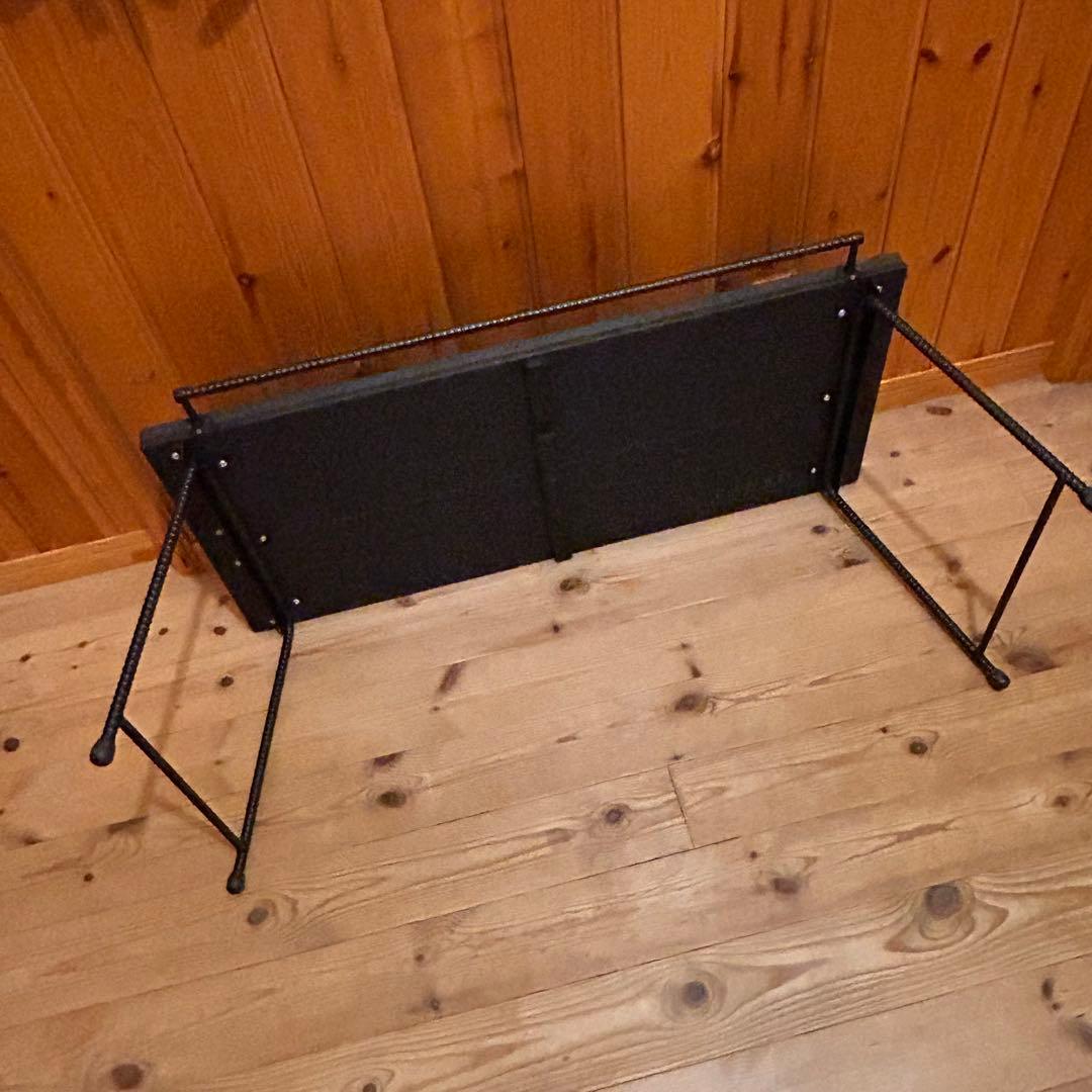 No.562 アイアンローテーブル オルテガテーブル ネイティブ柄 ココペリ