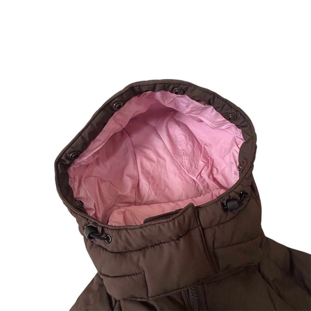 00s Columbia hooded puffer jacket Brown - メルカリ
