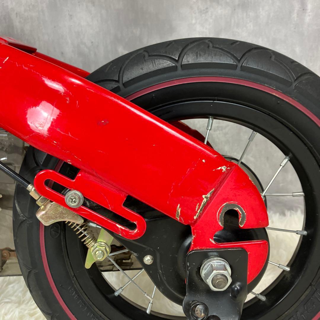 良品】へんしんバイク 12インチ 赤 スタンド付き