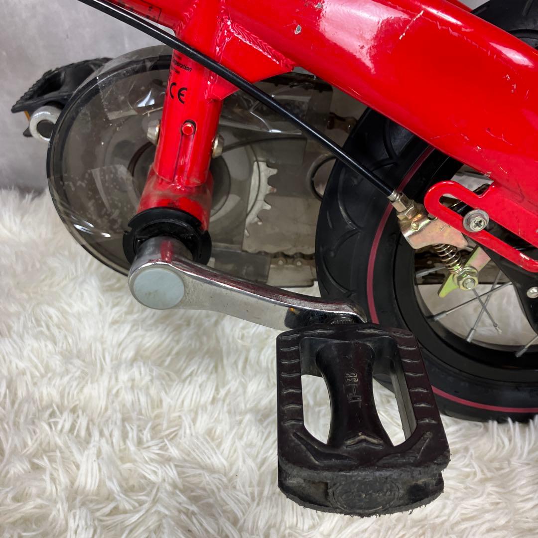 良品】へんしんバイク 12インチ 赤 スタンド付き