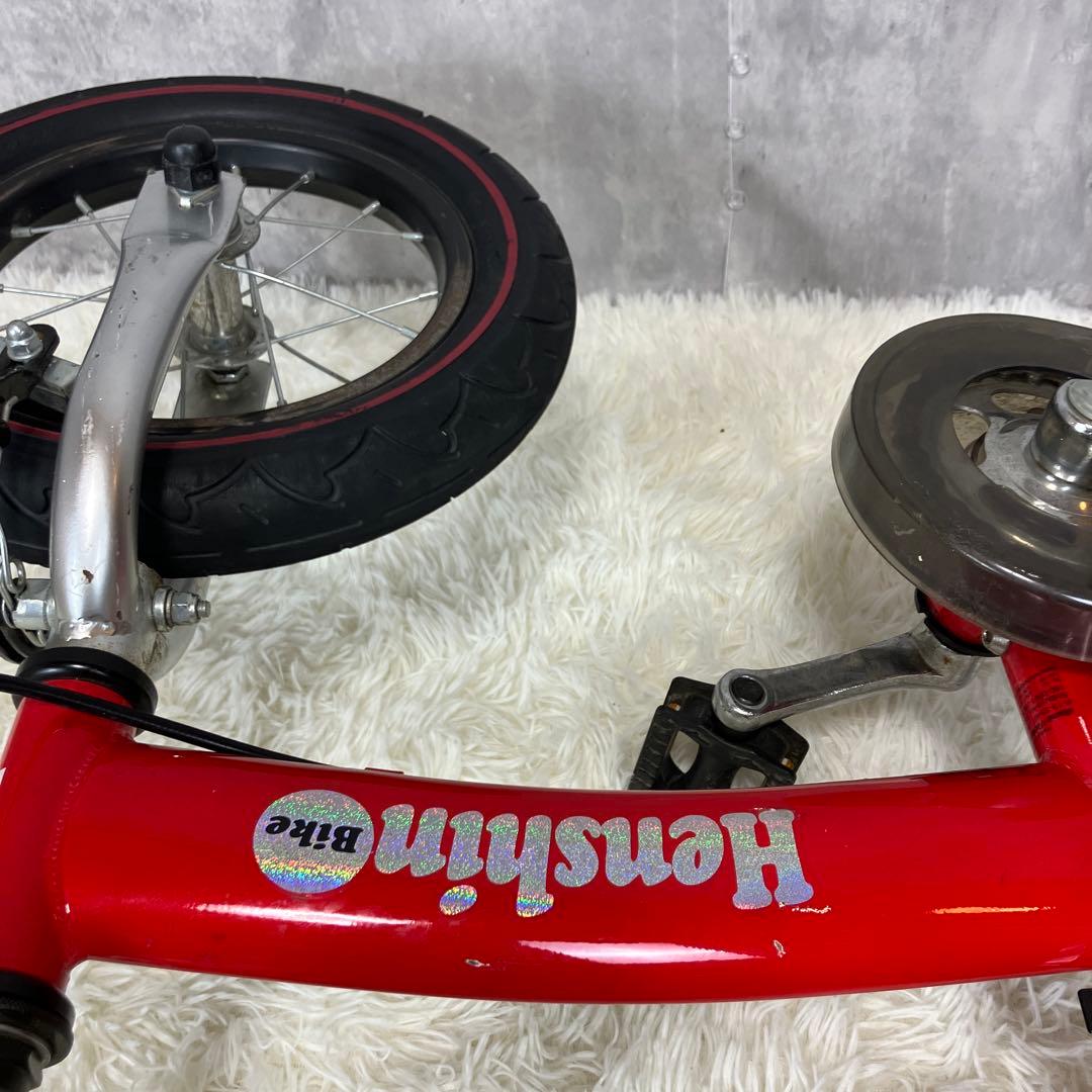 良品】へんしんバイク 12インチ 赤 スタンド付き