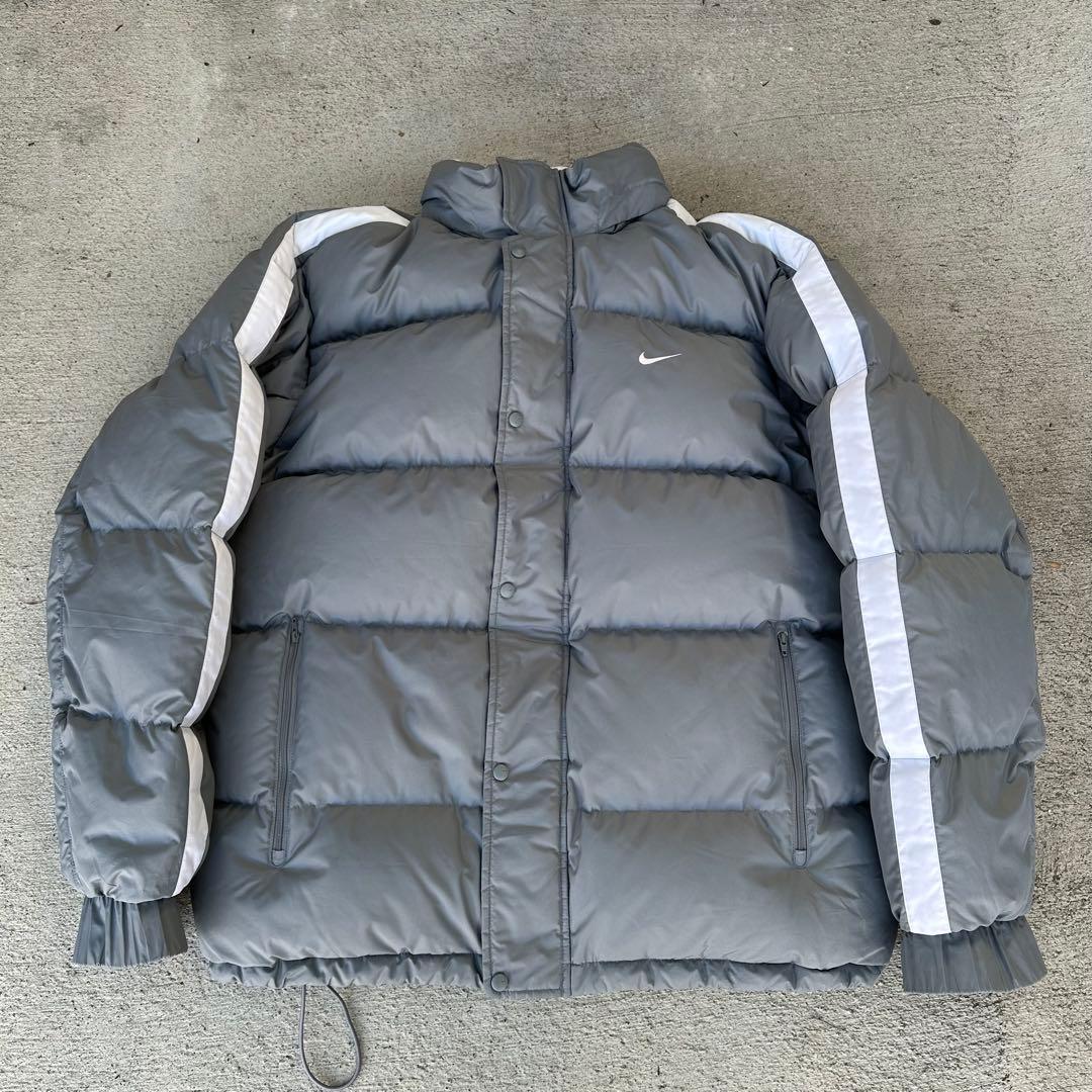 00s Nike ダウンジャケット XL グレー もこもこ フェザーダウン - メルカリ