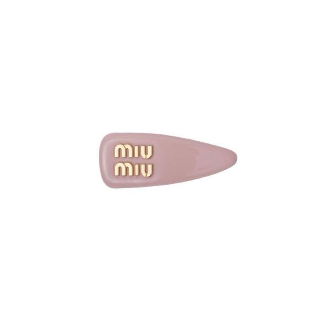 MIU MIU ピンク ヘアピン ヘアクリップ 正規品 ミュウミュウ ヘアピン ヘアクリップ ピンク MIUMIU 【公式通販】