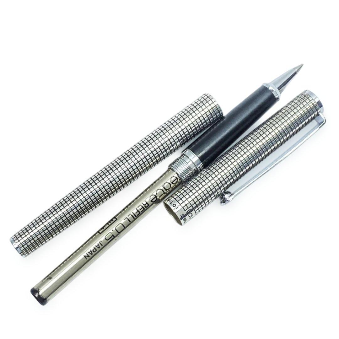 レア PILOT 銀無垢 ローリート ボールペン 格子柄 STERLING SV レア