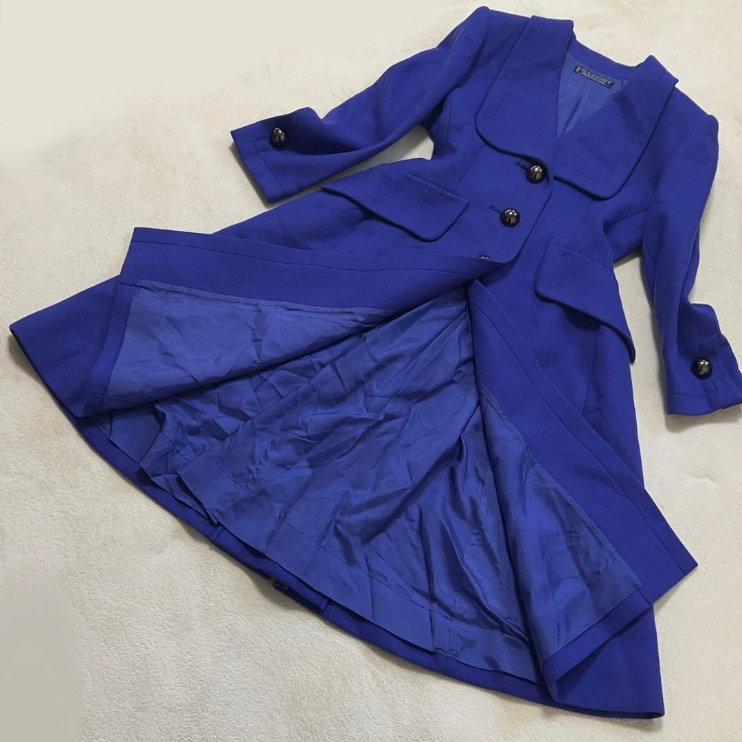 美品　ジバンシー　GIVENCHY ロングコート ヴィンテージ　ビッグカラー GIVENCHY - 美品 Vintage ジバンシー GIVENCHY コート ロングコート 総