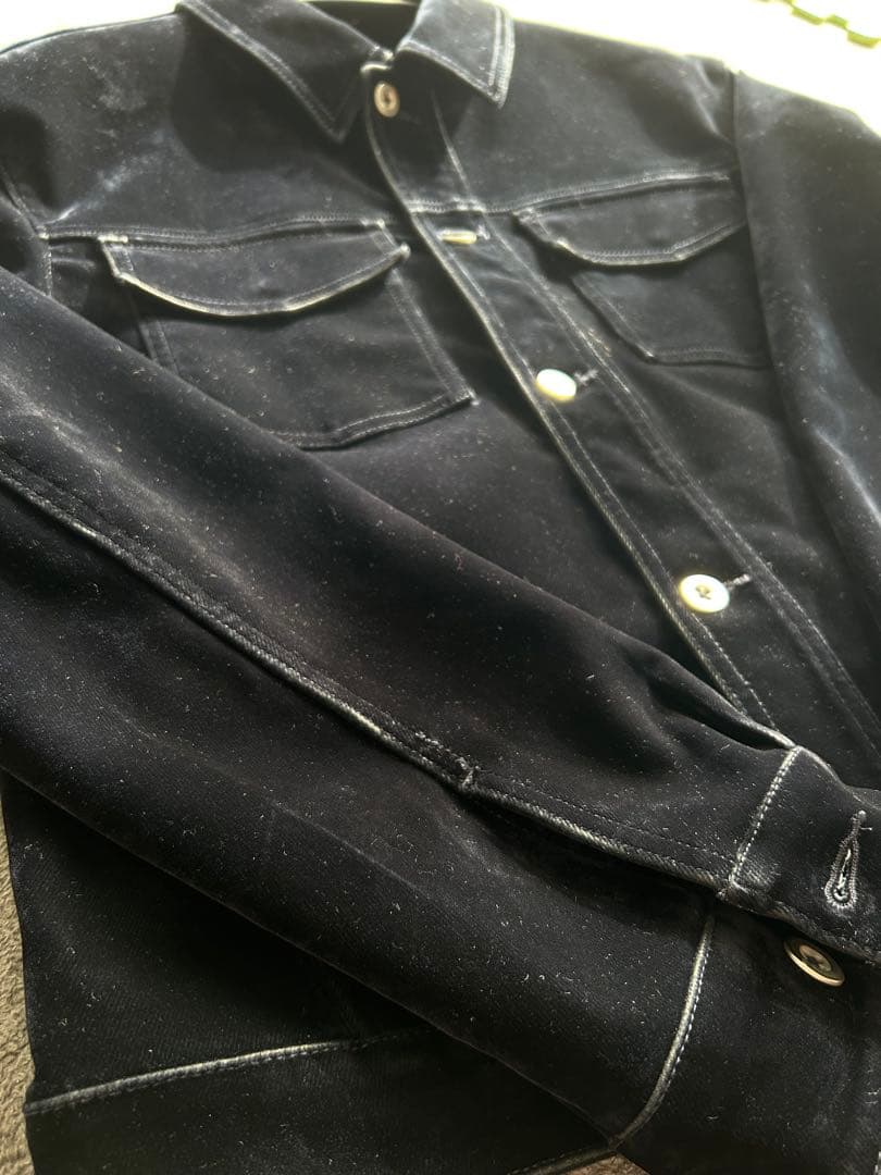ZARA zara ザラ ベロア ジャケット 上着 XL ネイビー 上質 - メルカリ