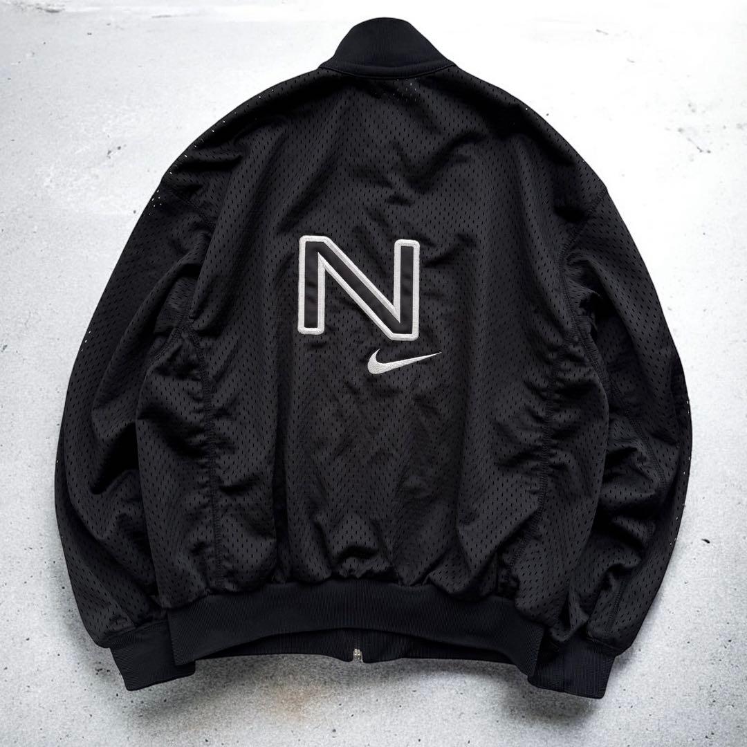 90s NIKE ナイキ 白タグ ビッグロゴ メッシュ ジャージ セットアップ NIKE - 90s NIKE ナイキ スウッシュトラックジャケット ジャージ