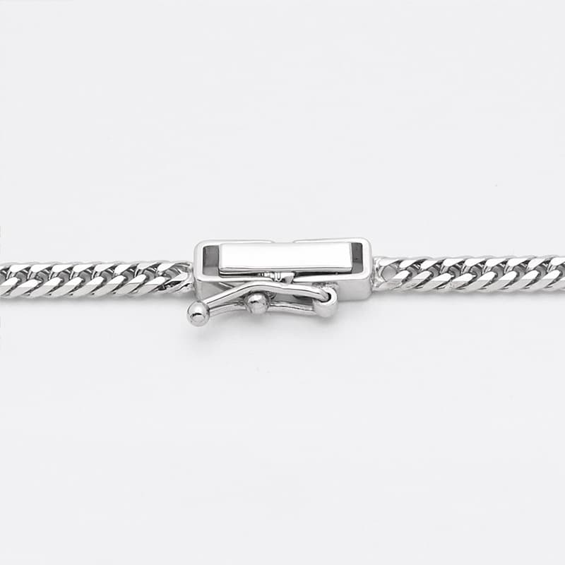 PT850(プラチナ) 喜平ブレスレット 6面ダブル 4.6g 18cm 新品