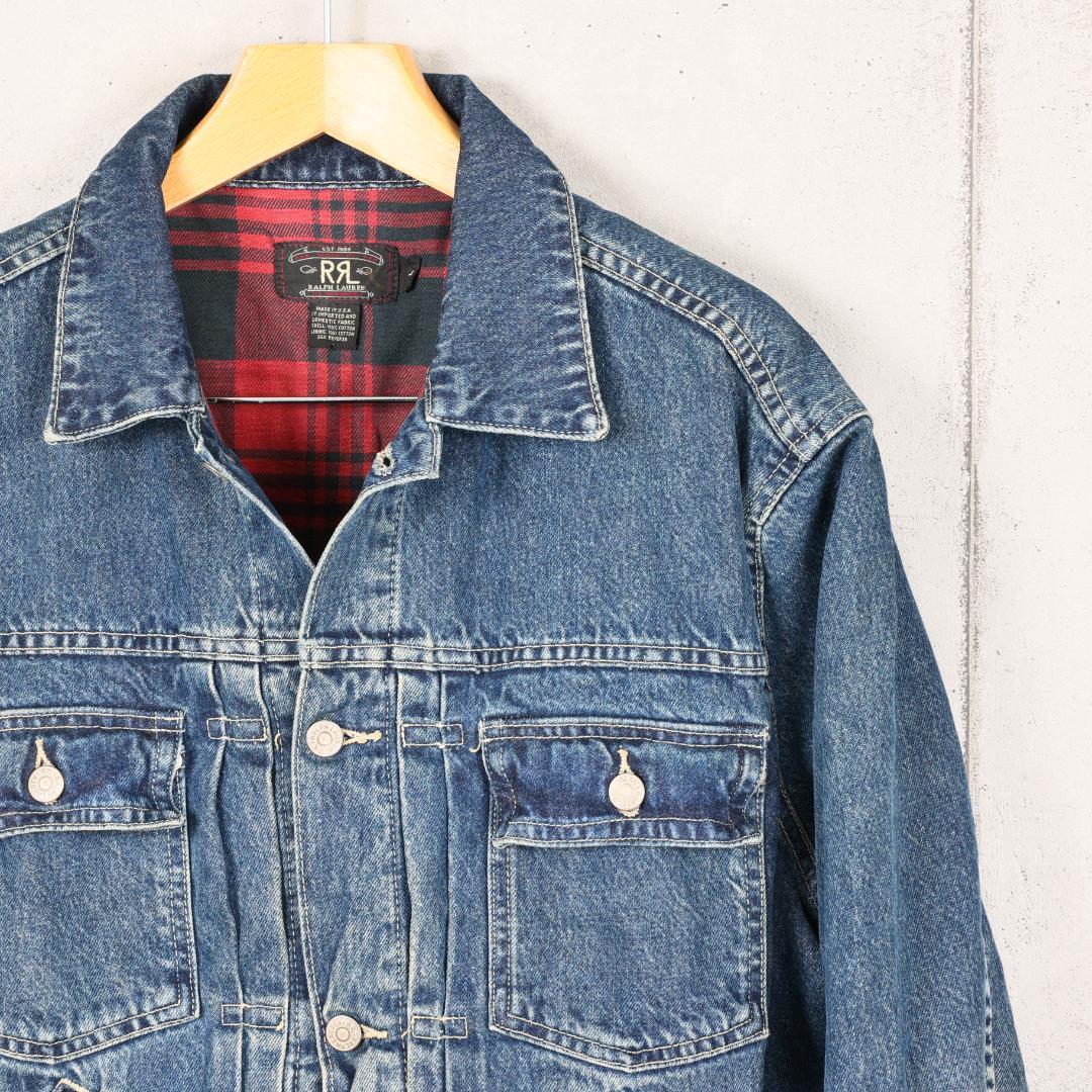 初期 RRL 90's アメリカ製 ライナー付き デニムジャケット ブ