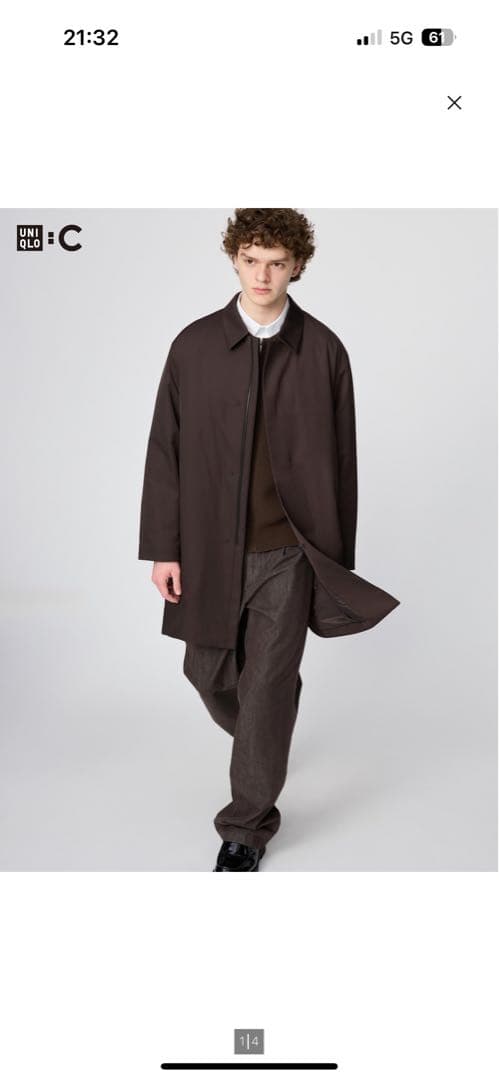 ユニクロC　パフテックハーフコート　M ダークブラウン　UNIQLO パフテックハーフコート ダークブラウン S UNIQLO C｜Yahoo!フリマ（旧