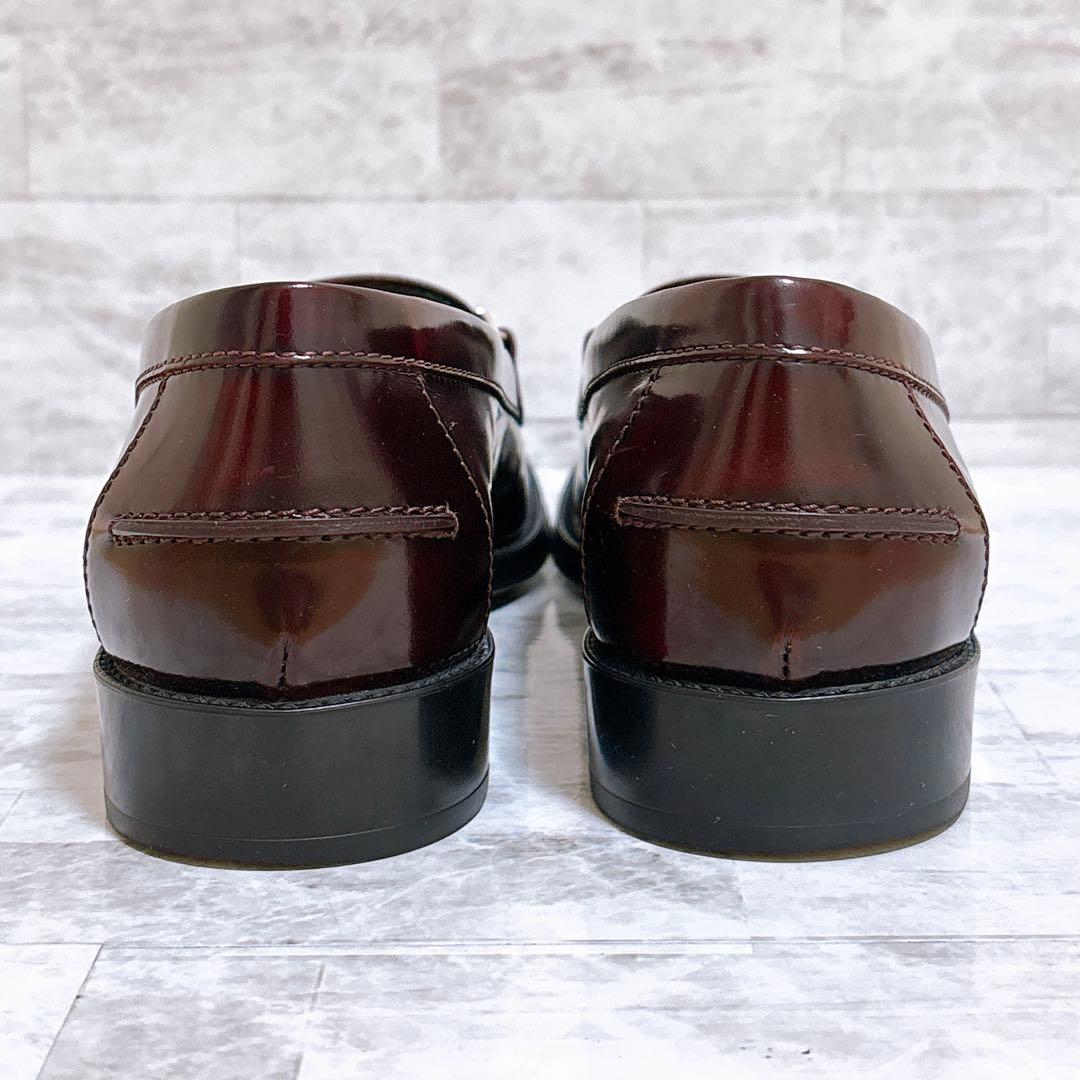 極美品✨トッズ ダブルT ローファー 35.5 22.5cm シルバー金具 濃茶