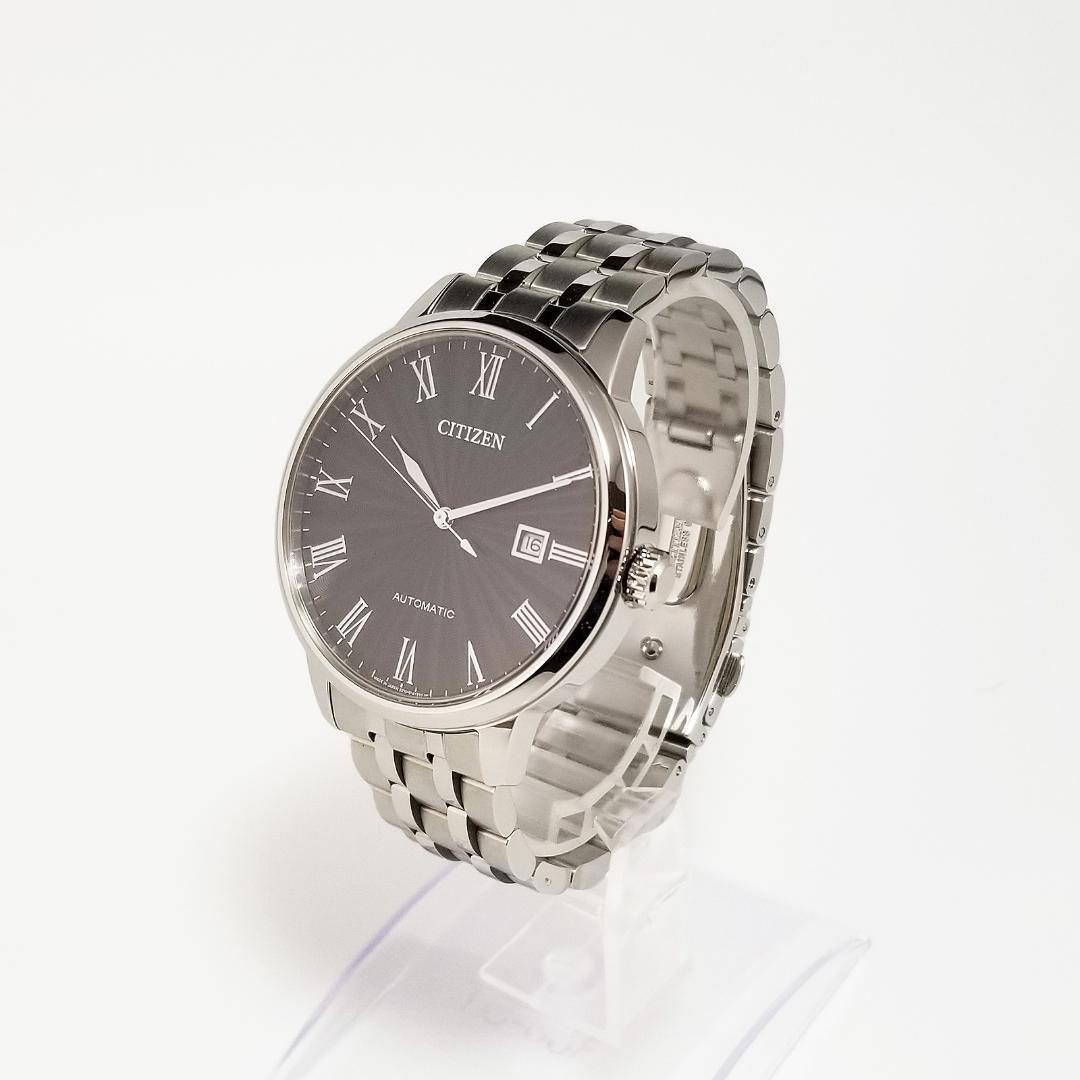 極美品 シチズン 自動巻 8210-S099935 ブラック文字盤 裏スケ - メルカリ