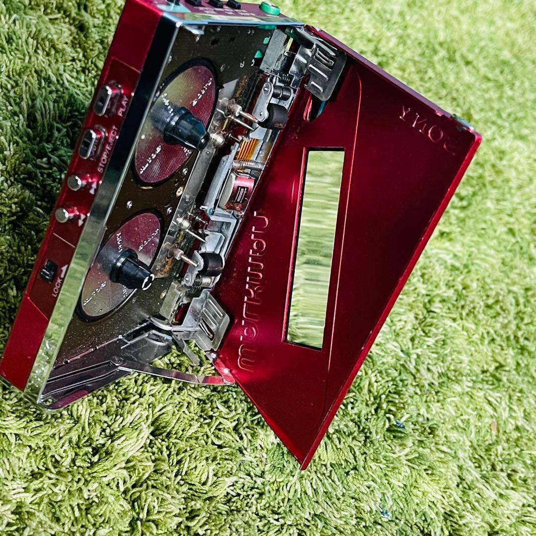 SONYWM-101カセットウォークマンレッド イヤフォンなし本体のみ