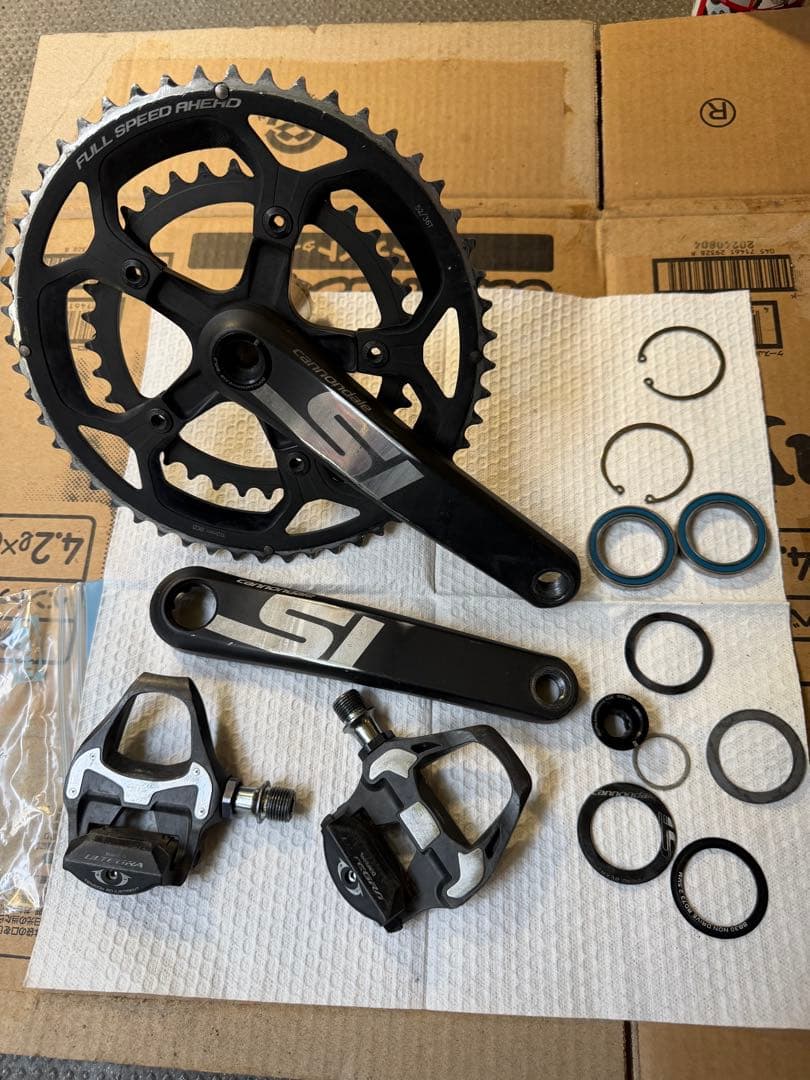 CAAD12 純正クランク 52/36 170mm ＆ アルテグラペダル付 2026年最新】アルテグラ クランク 52-36の人気アイテム - メルカリ