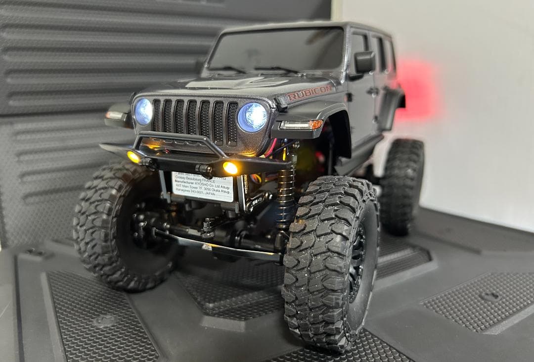 カスタム済 美品 ミニッツ4×4 京商 ジープ ラングラー ミニッツ4×4 レディセット ジープ ラングラー アンリミテッド ルビコン
