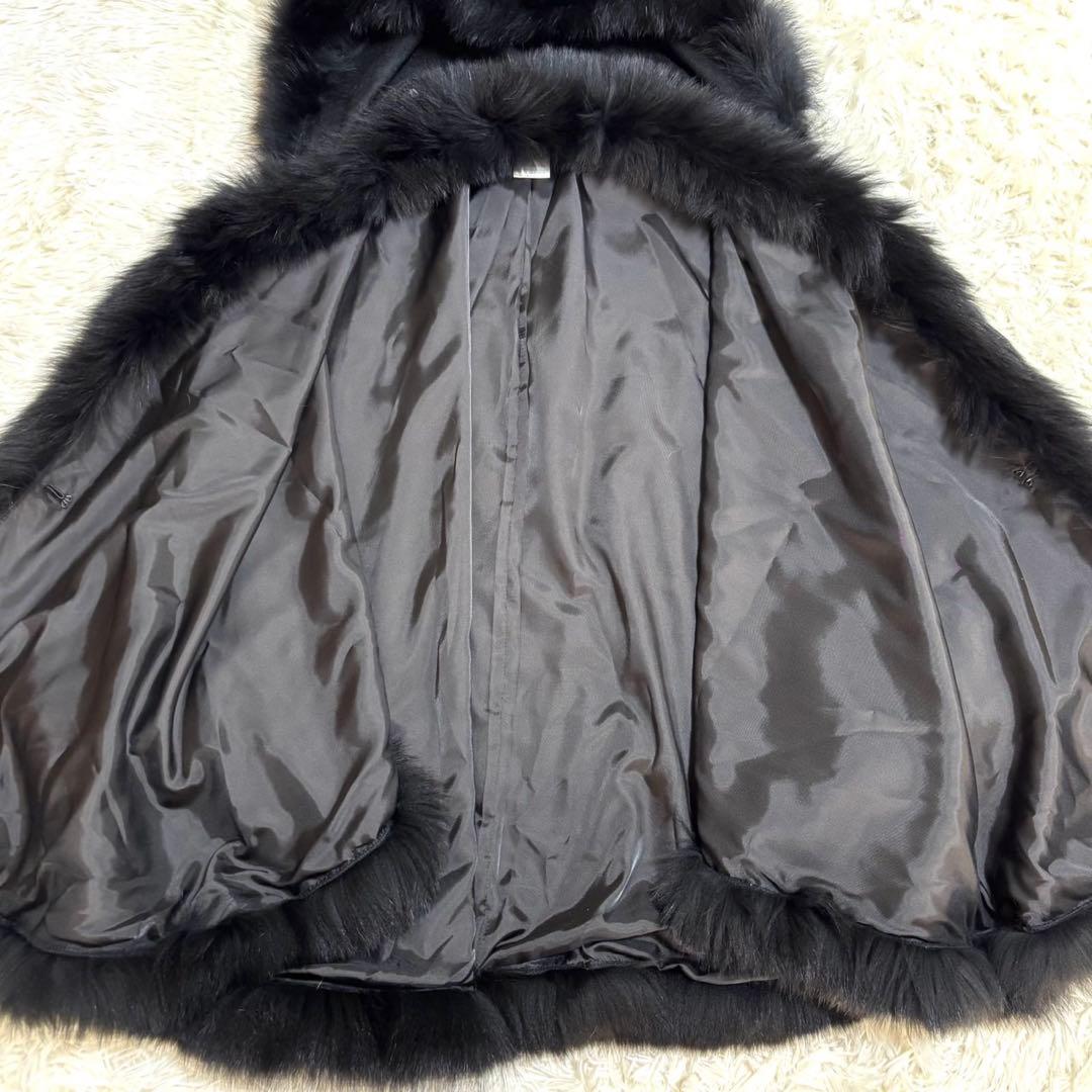 極美品】F-wisteria カシミヤ100% フォックス フード ポン