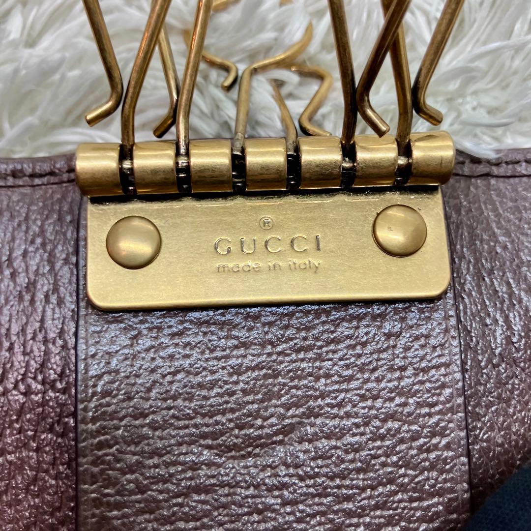 箱付き極美品✨GUCCI 6連キーケース オフディア マーモント シェリー
