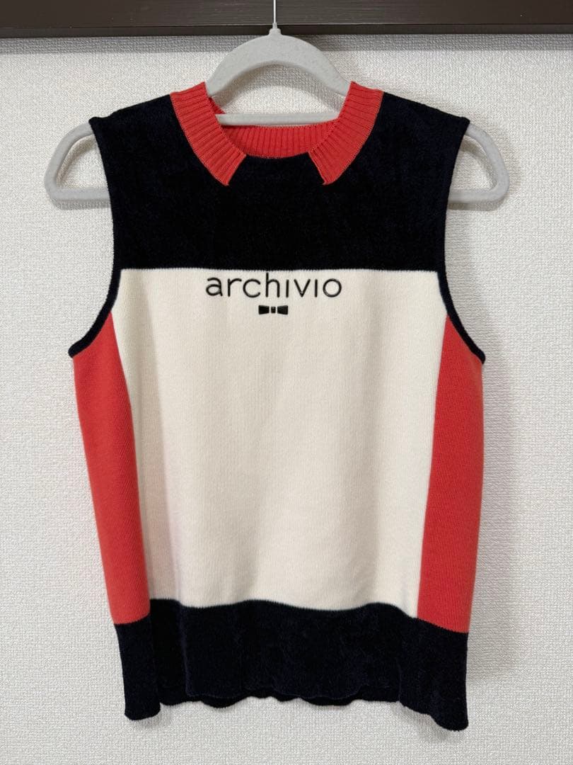 アルチビオarchivio ノースリーブ　ニット　ベスト　38 アルチビオ レディース ノースリ - ゴルフウェア通販 ビキジャパン公式