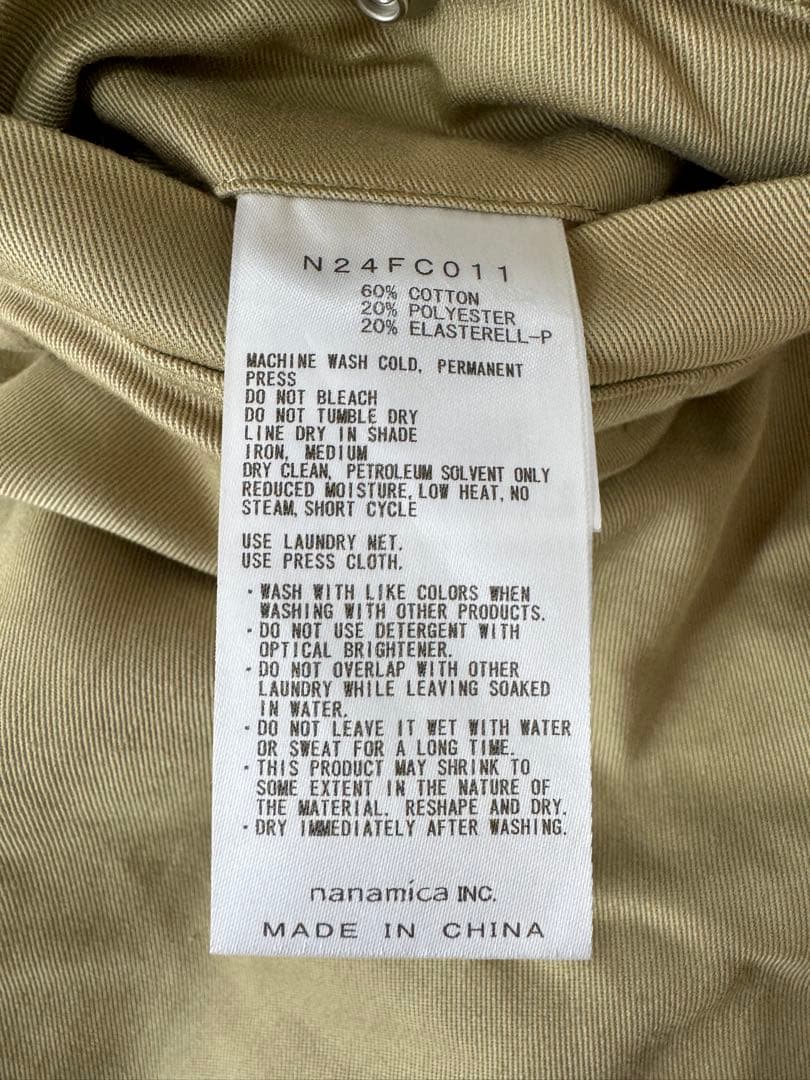 TNFPL チノワイドテーパードパンツ ベージュ 32インチ THE NORTH FACE