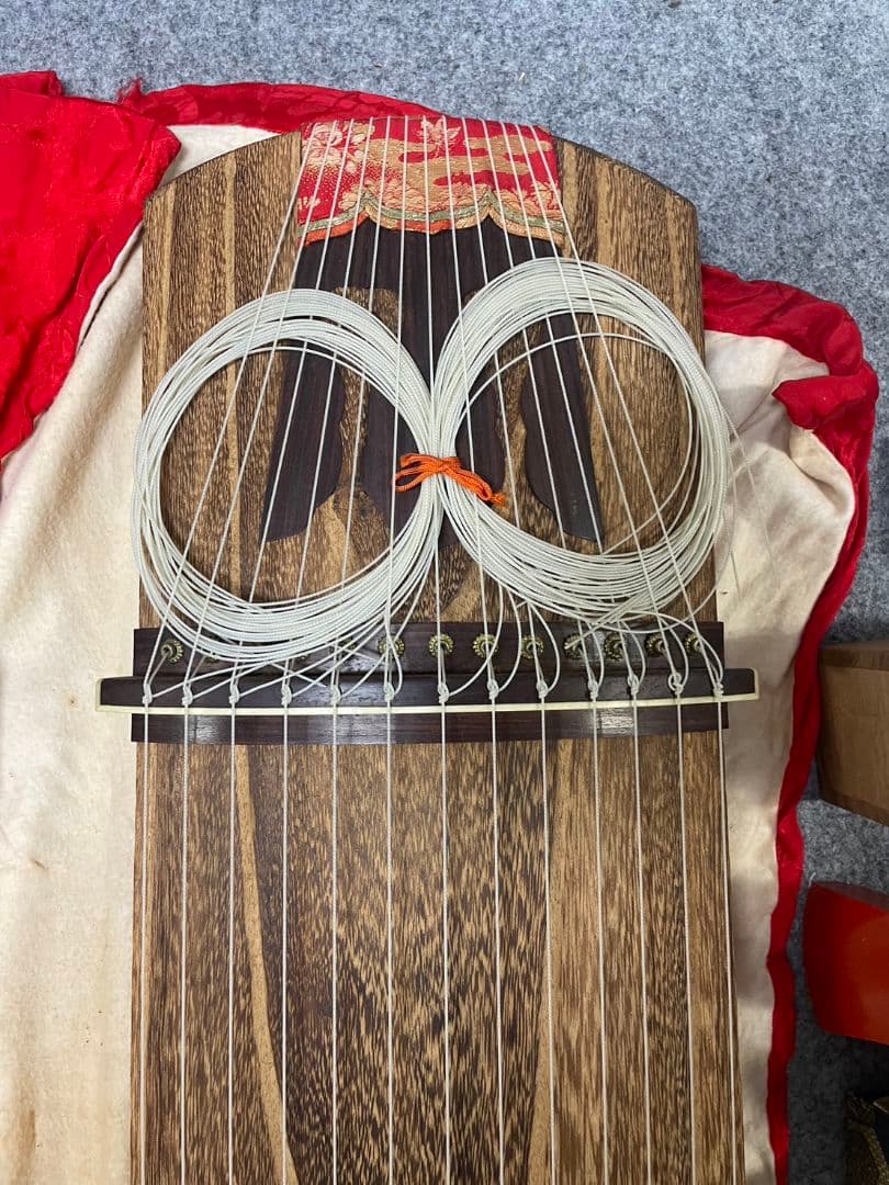 琴 13弦 和 楽器 お琴 約185cm 爪 台