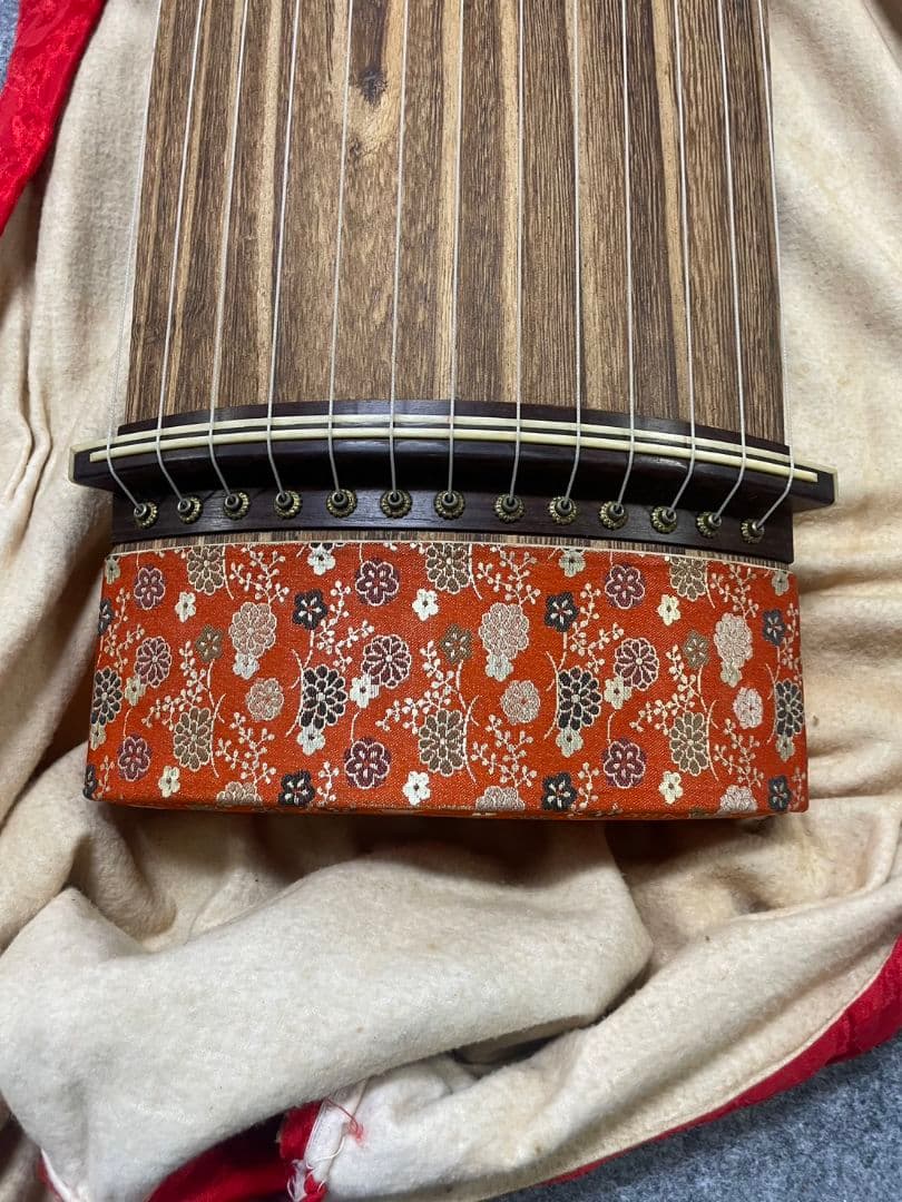 琴 13弦 和 楽器 お琴 約185cm 爪 台