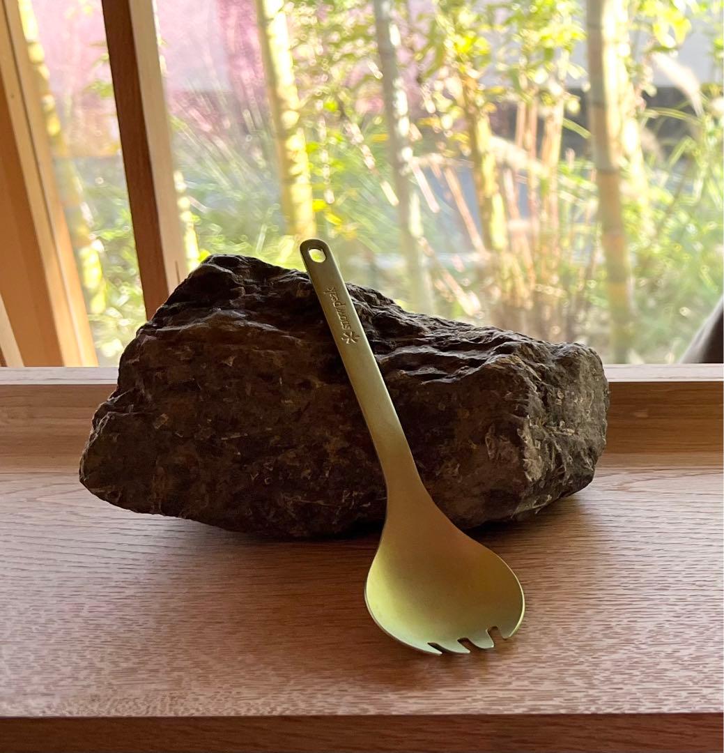 スノーピーク 京都 嵐山 限定 先割れスプーン 1本 雪峰 マグ 雪峰祭