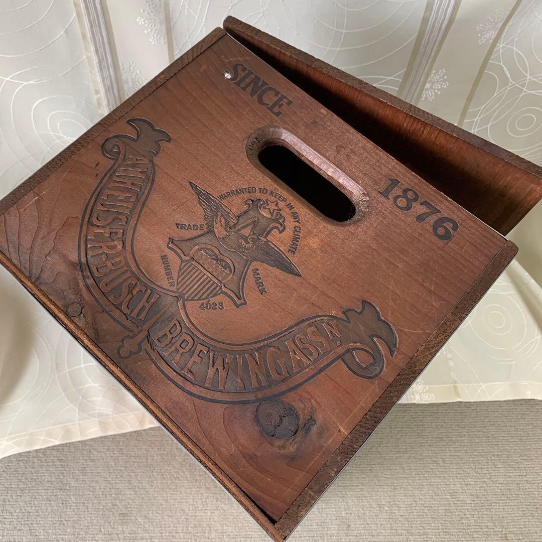 アメリカビールボックス Anheuser-Busch ビンテージビールケース