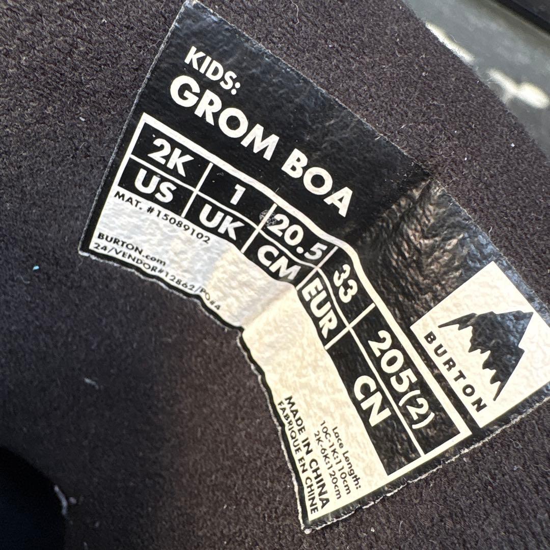 バートン　スノーボードブーツ　キッズ　20.5cm