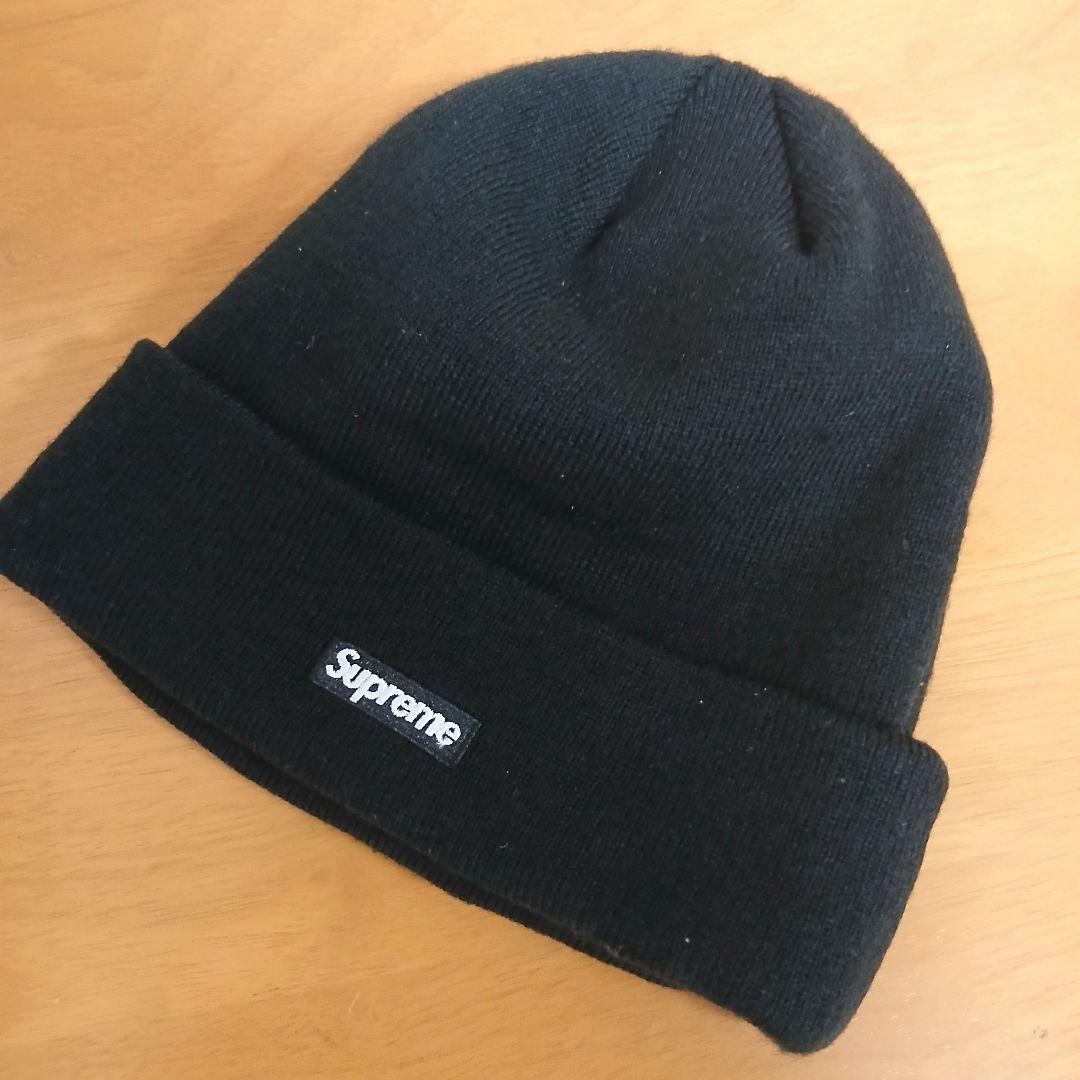 Supreme New era ビーニー ニット帽 黒 - メルカリ