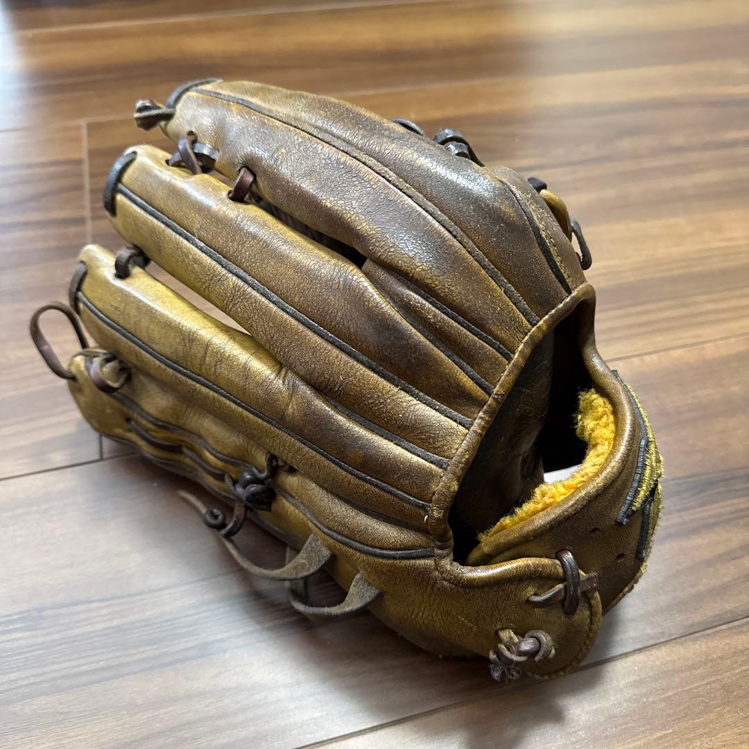 ミズノプロ硬式グローブ ライムイエロー