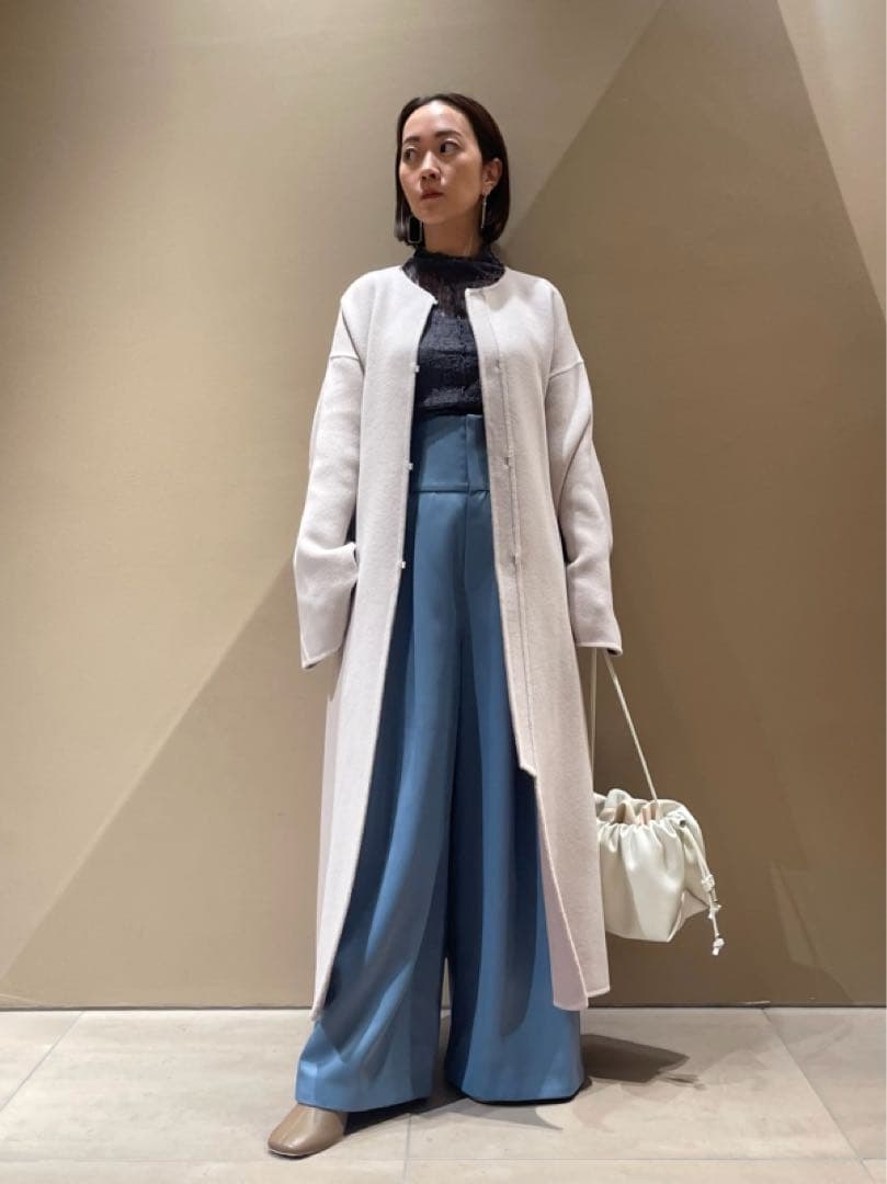 FRAY I.D ウールコート カシミヤ混BALLIリバーコートPNK - メルカリ