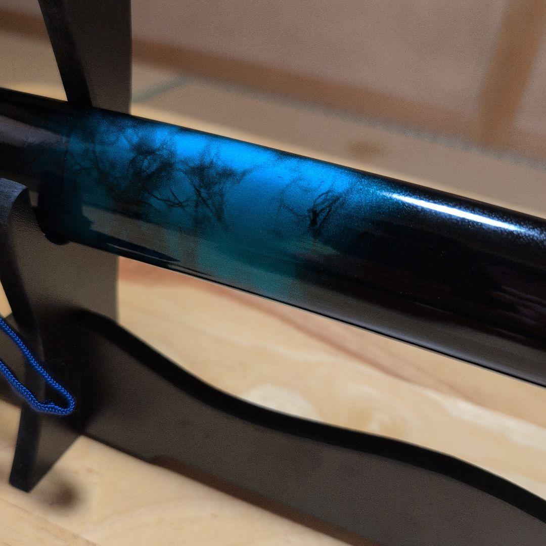 ✰週末価格✰ 模造刀『マーブル青・グラデーション拵え』