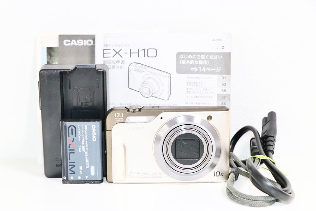 □ 美品 □ カシオ CASIO EXILIM EX-H10 ゴールド - メルカリ
