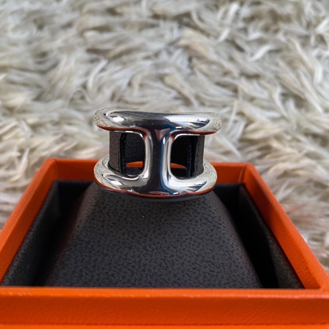 希少サイズ＃59 新品未使用】エルメス オスモズ リング GM シルバー19