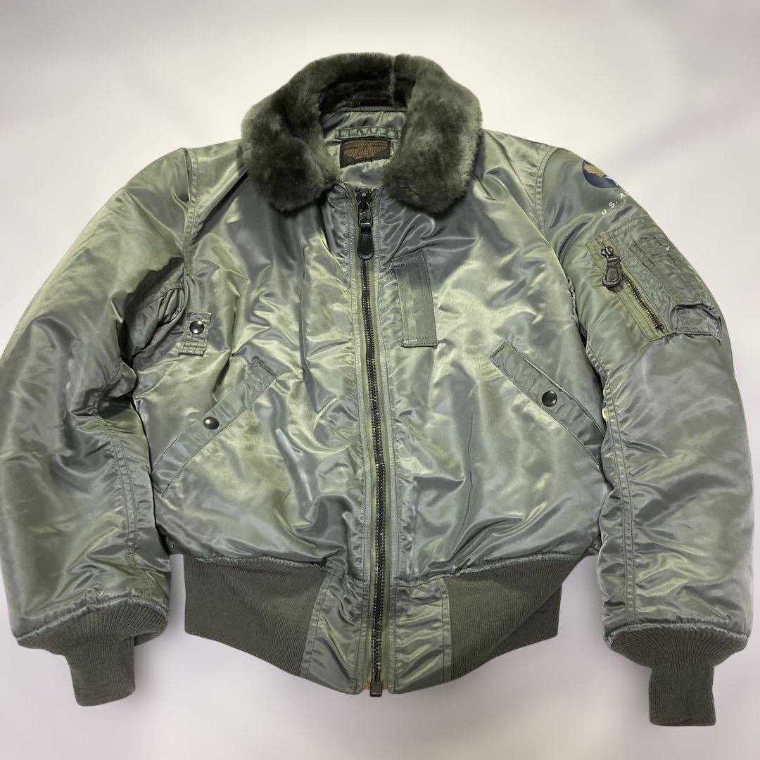 【専用】USA製 ALPHA アルファ B-15D フライトジャケット 38 13100956-b.jpg
