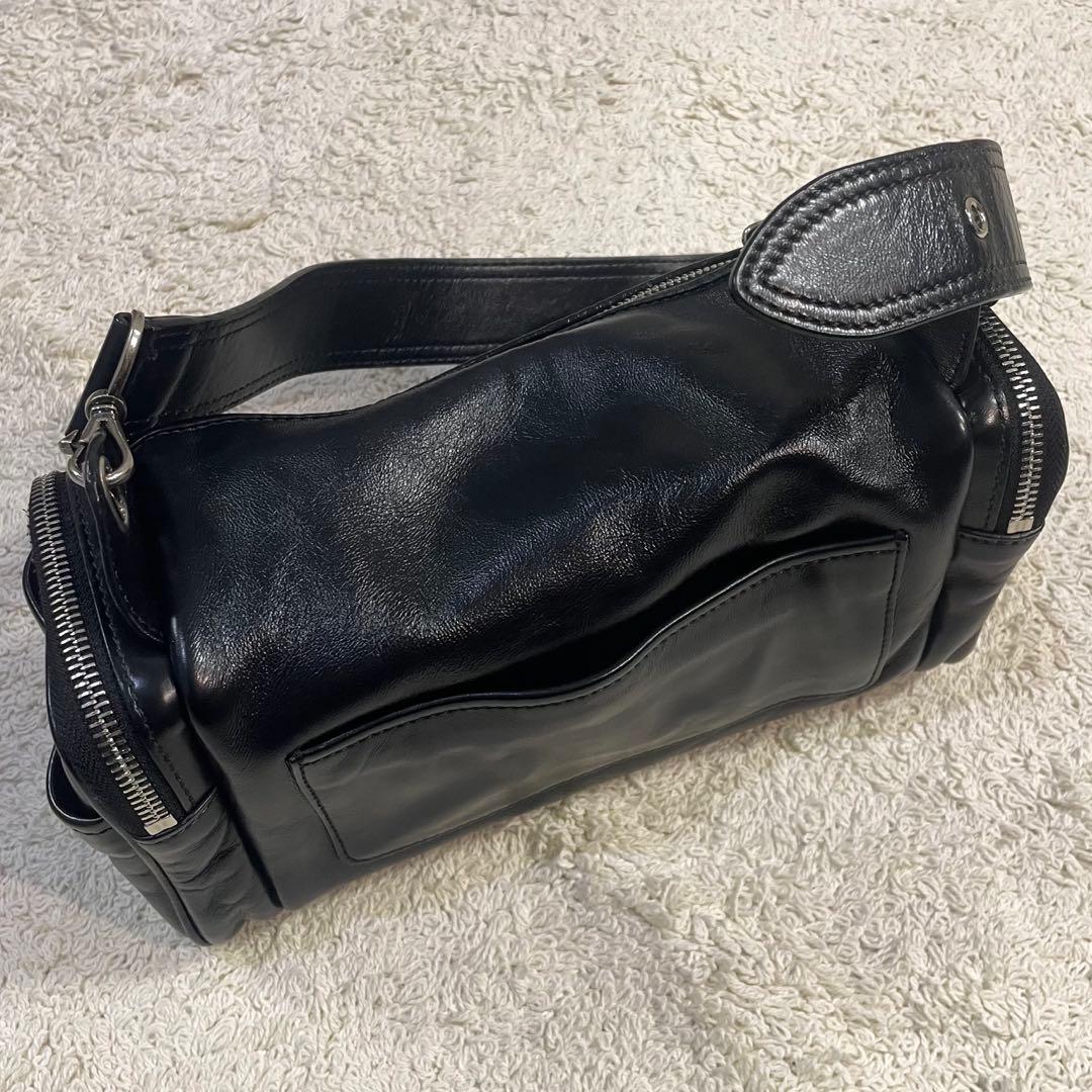 極美品】vunque ブンク ショルダー バッグ カミソリ ロゴ 韓国 激レア