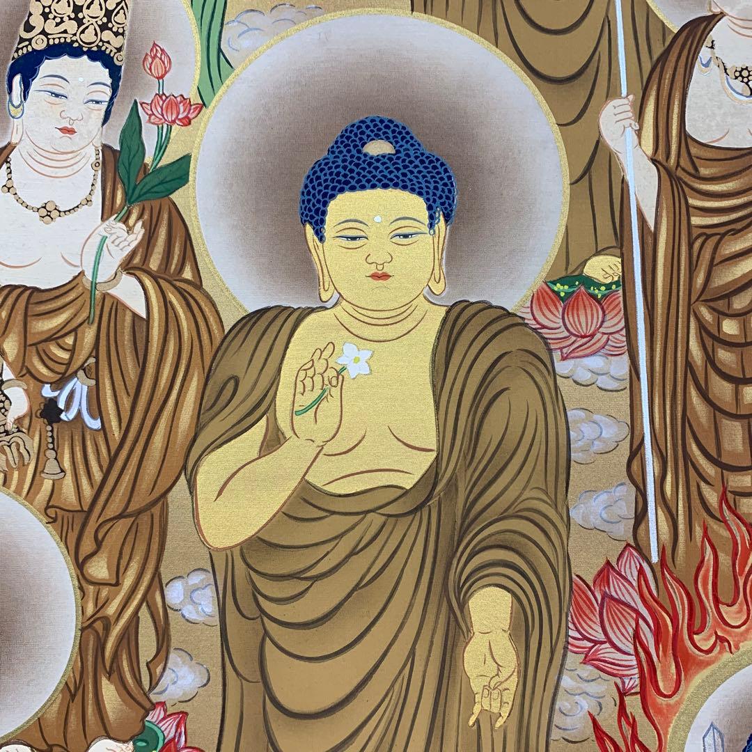 掛け軸３本 ①国井幸雪作 十三佛②佐藤眉山作 春慶桜図③柳沢寿江作 梅に鶯図