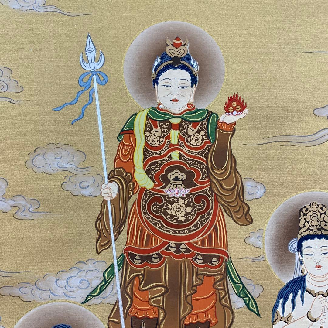 掛け軸３本 ①国井幸雪作 十三佛②佐藤眉山作 春慶桜図③柳沢寿江作 梅に鶯図