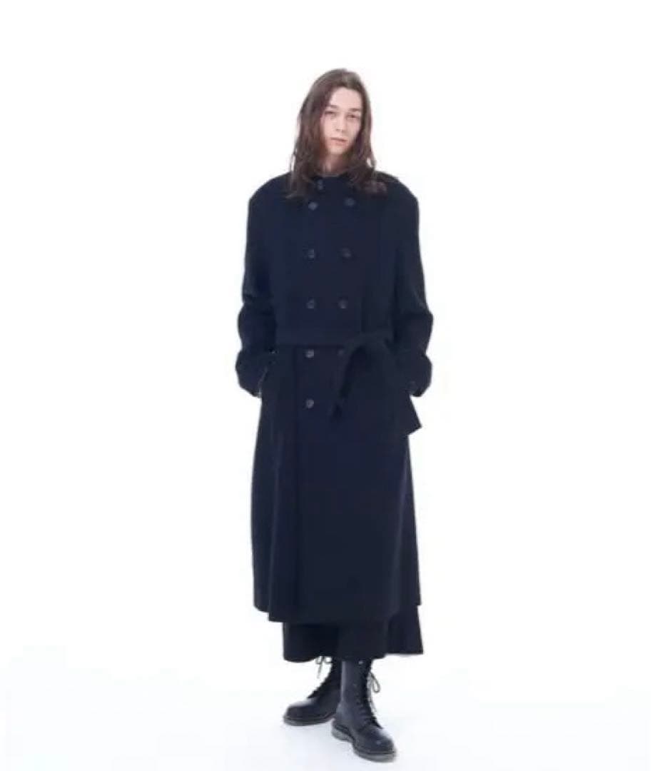 ジャケット・アウター DOUBLE-BREASTED STAND COLLAR COAT s-l1200.jpg