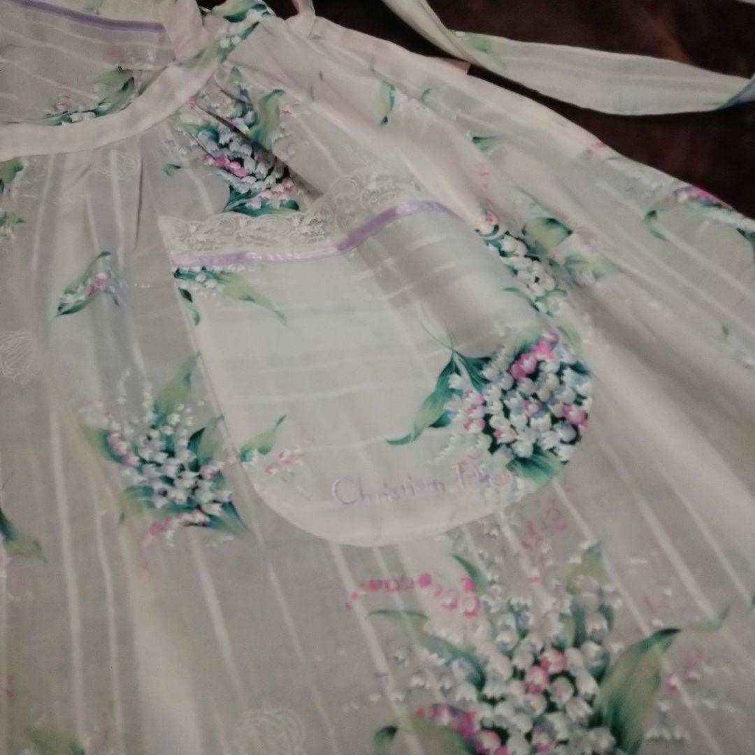 新品】クリスチャンディオール 花柄 エプロン すずらん ポケット