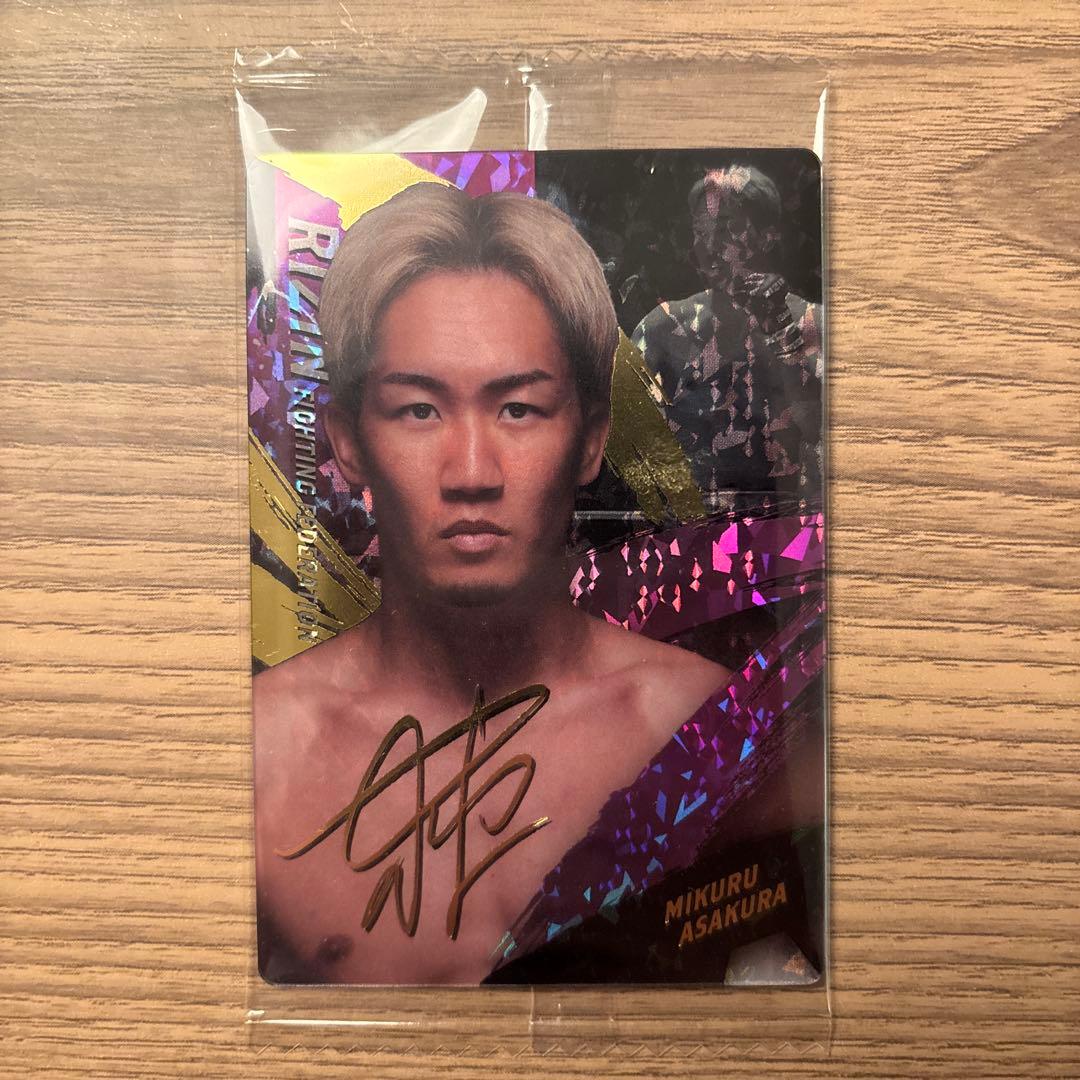 RIZINウエハース2025朝倉未来 サイン入りカード - メルカリ