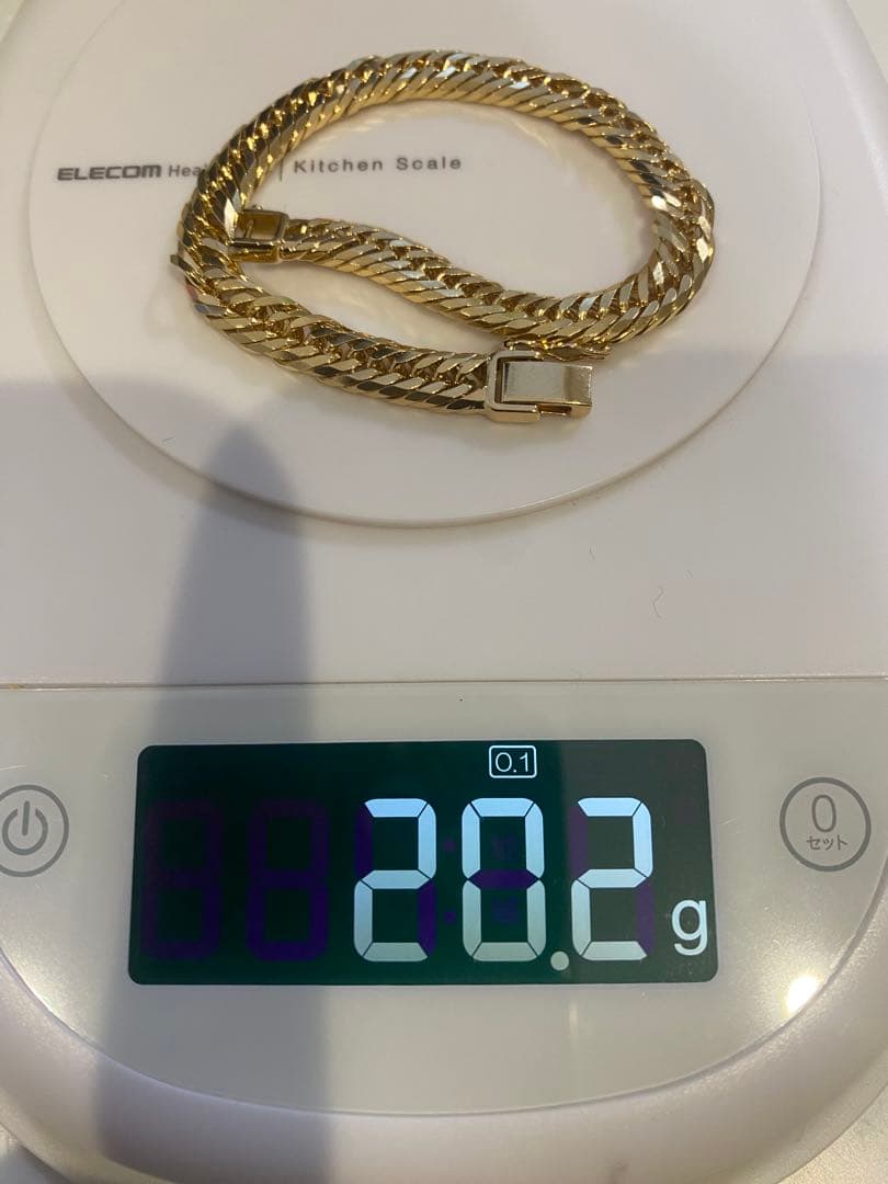 K18 喜平8面トリプルブレスレット20.2g造幣局マーク刻印入 値下交渉可