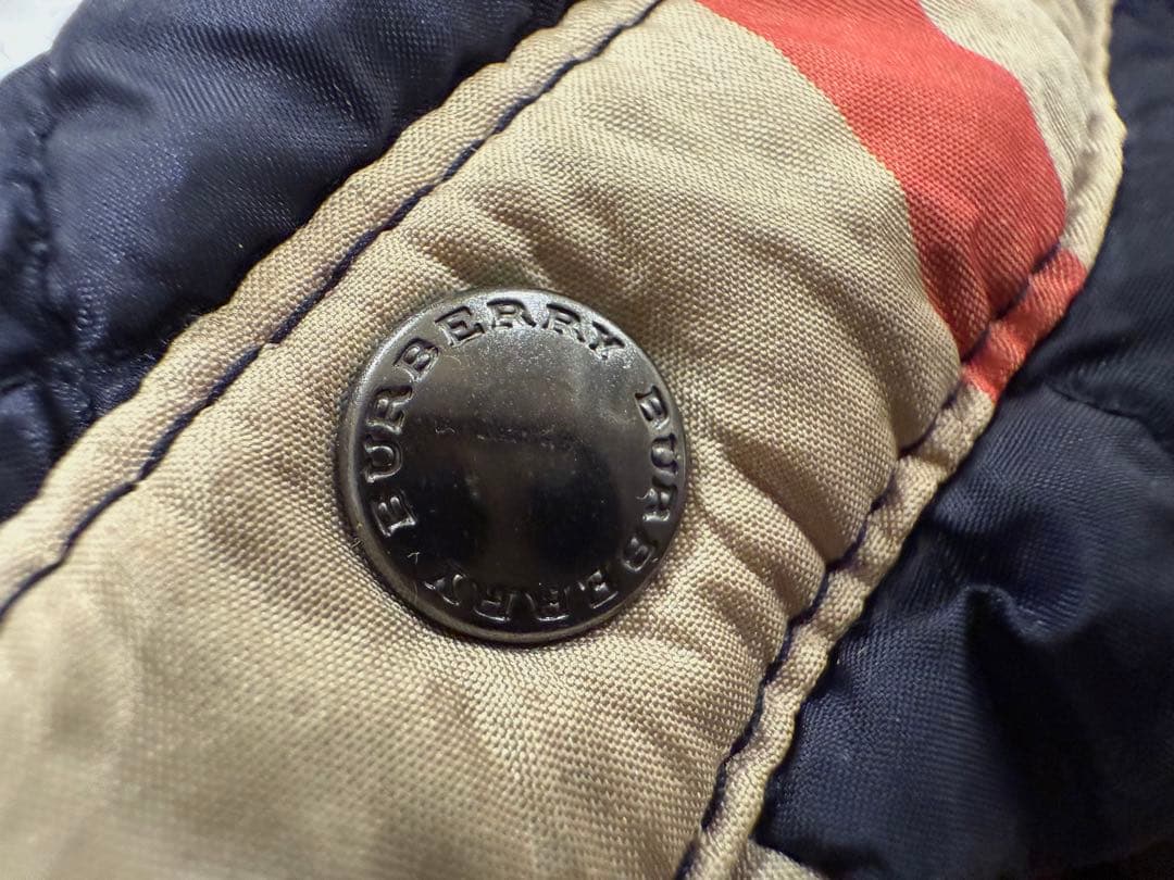 Burberry キルティングコート 2Y ネイビー - メルカリ
