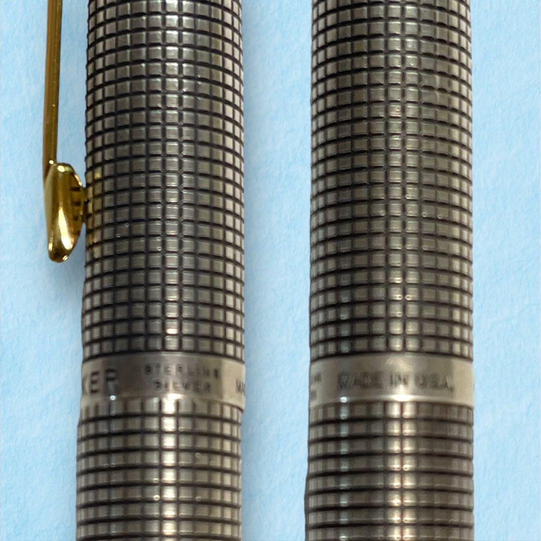 ☆貴重！PARKER パーカー 万年筆 #75 スターリングシルバーシズレ