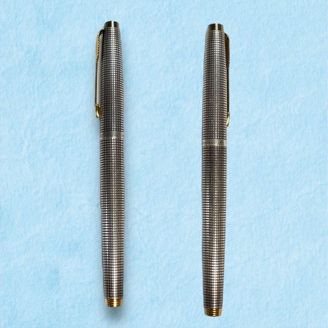 ☆貴重！PARKER パーカー 万年筆 #75 スターリングシルバーシズレ