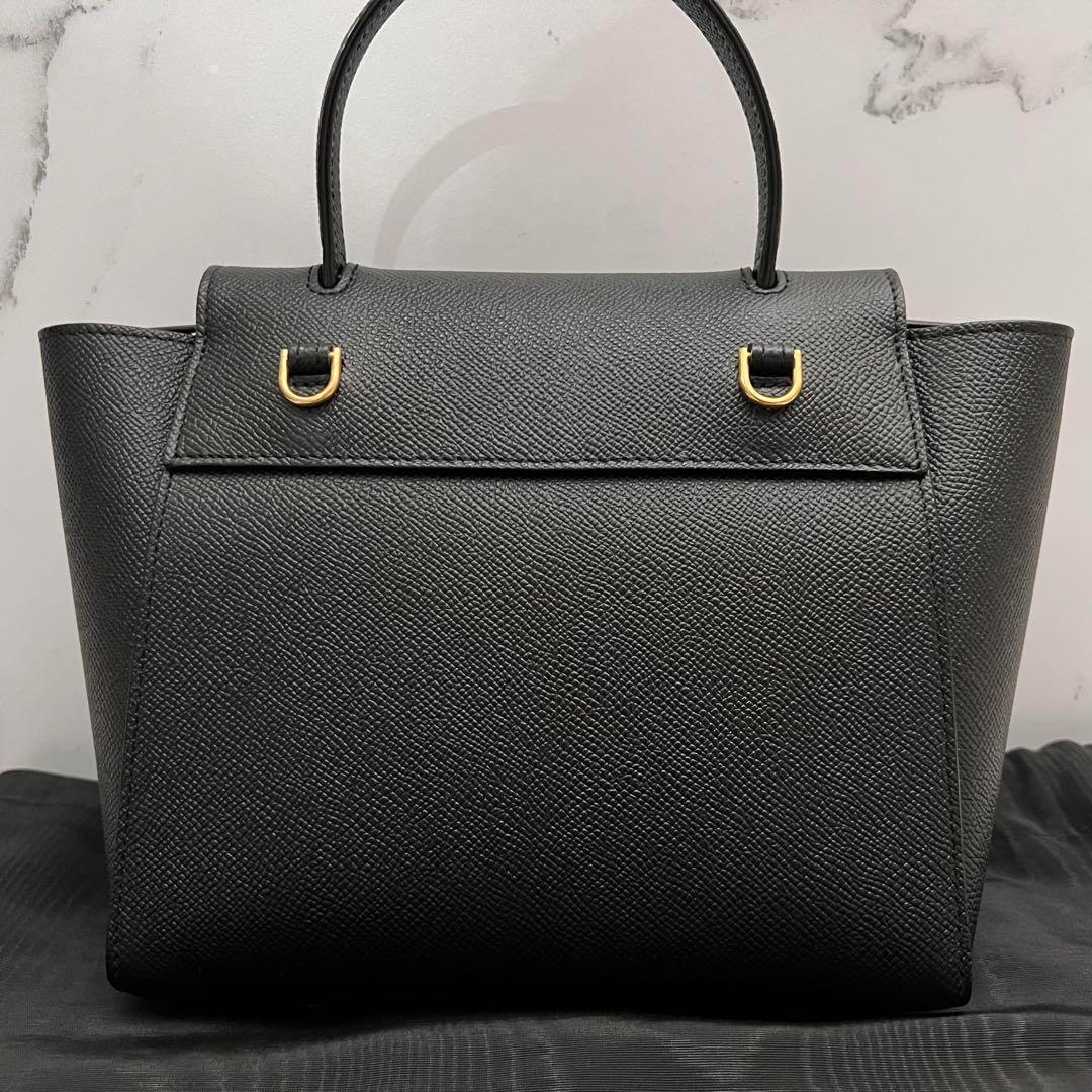 ✨廃盤・袋付き・未使用級極美品✨セリーヌ ベルトバッグナノ 新ロゴ