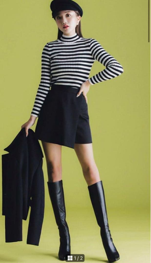 シェリエ sheller ポイントボタンキュロット sheller ポイントボタン