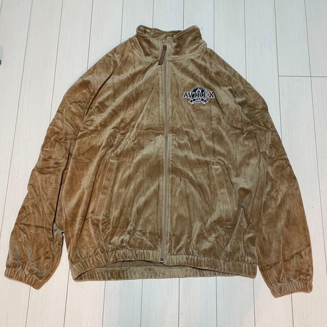 AVIREX TRACK JACKET セットアップ ベロア 2XL