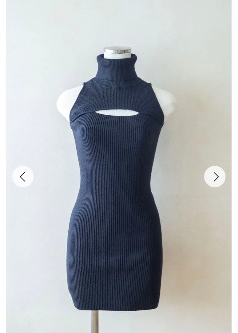 新品タグ付き Randy ガーターニットアンサンブル ブラック - メルカリ